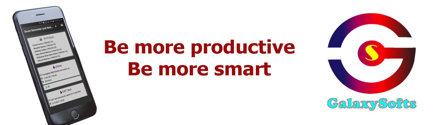 GalaxySofts - Productivity App Development